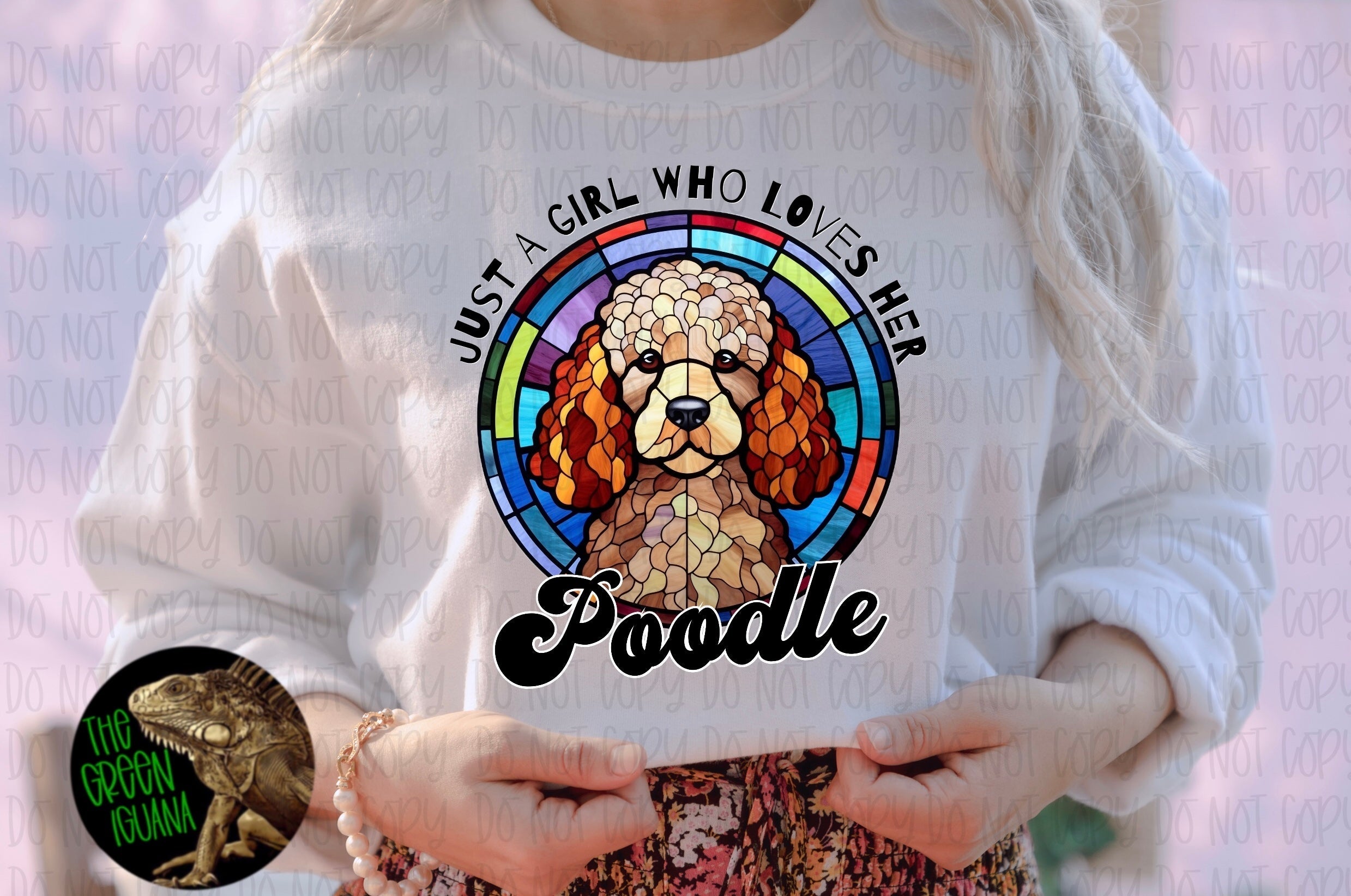 Just a girl who loves her Poodle - DTF transfer