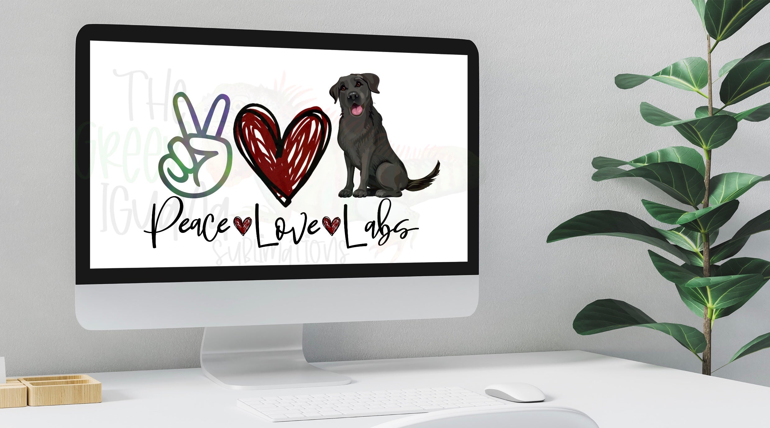 Peace. Love. Labs (1 dog)