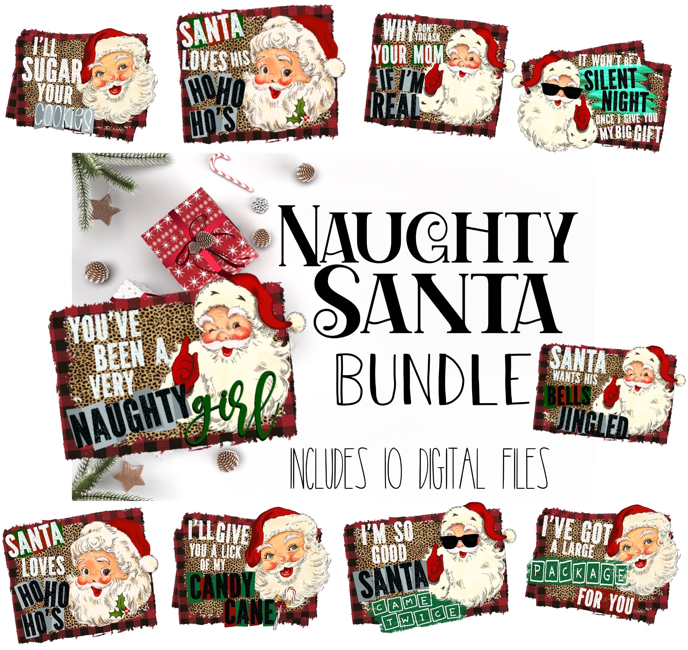 Naughty Santa DIGITAL BUNDLE (10 files)