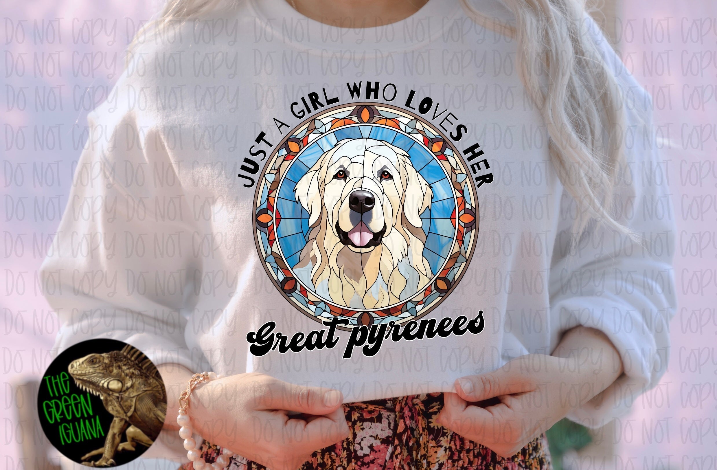 Just a girl who loves her Great pyrenees - DTF transfer