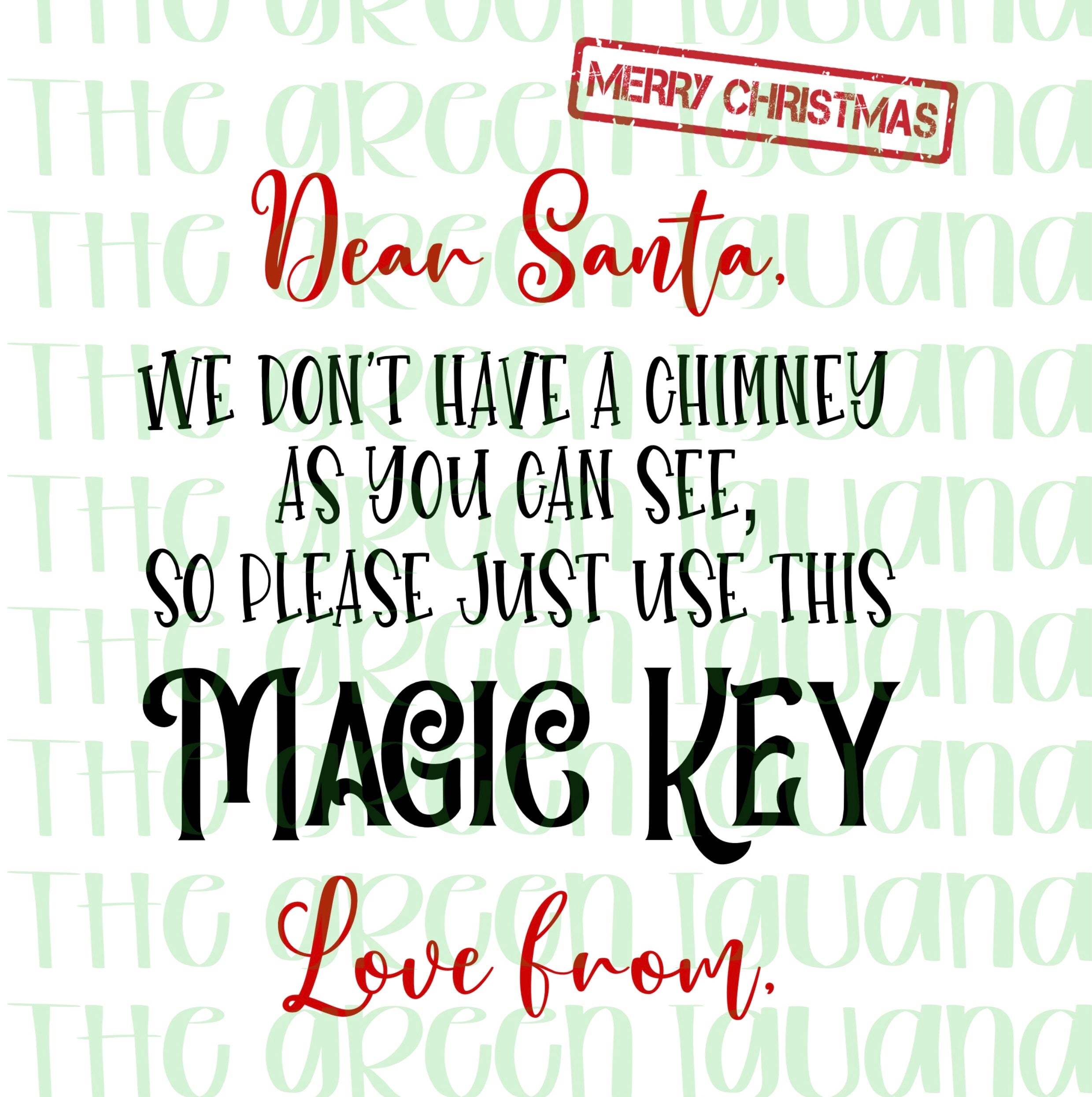 Santa’s Magic Key (personalize) DIGITAL