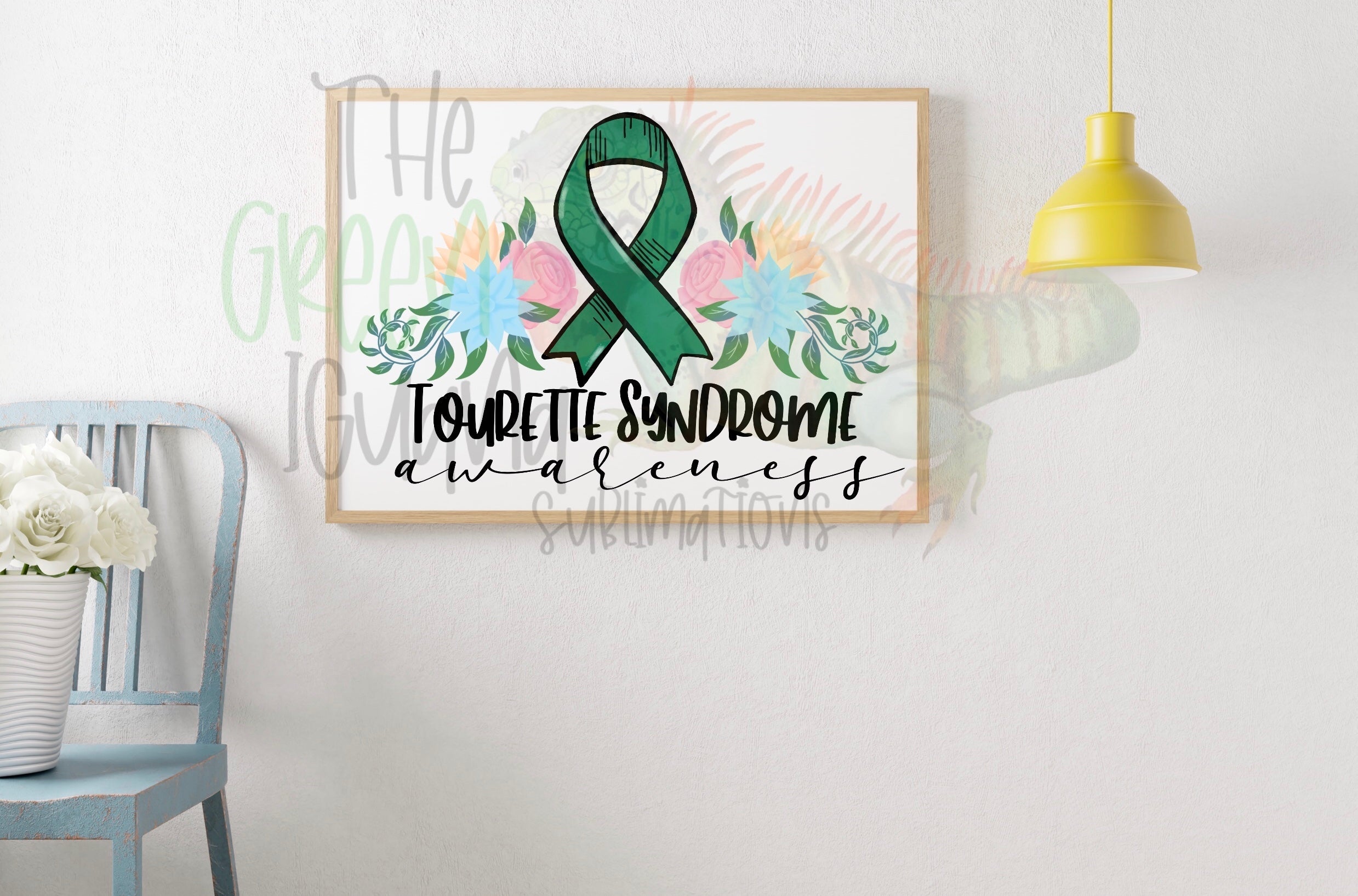 Tourette syndrome awareness DTF transfer