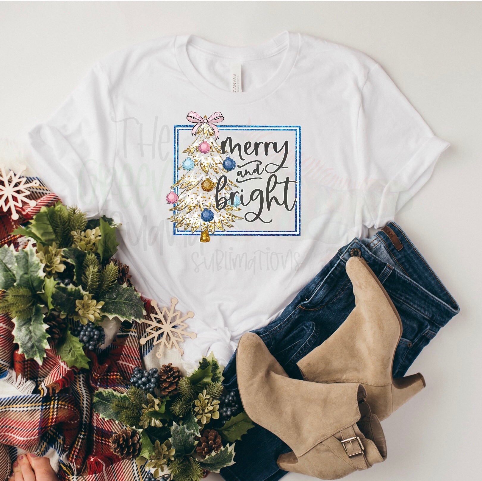 Merry and Bright (with frame)