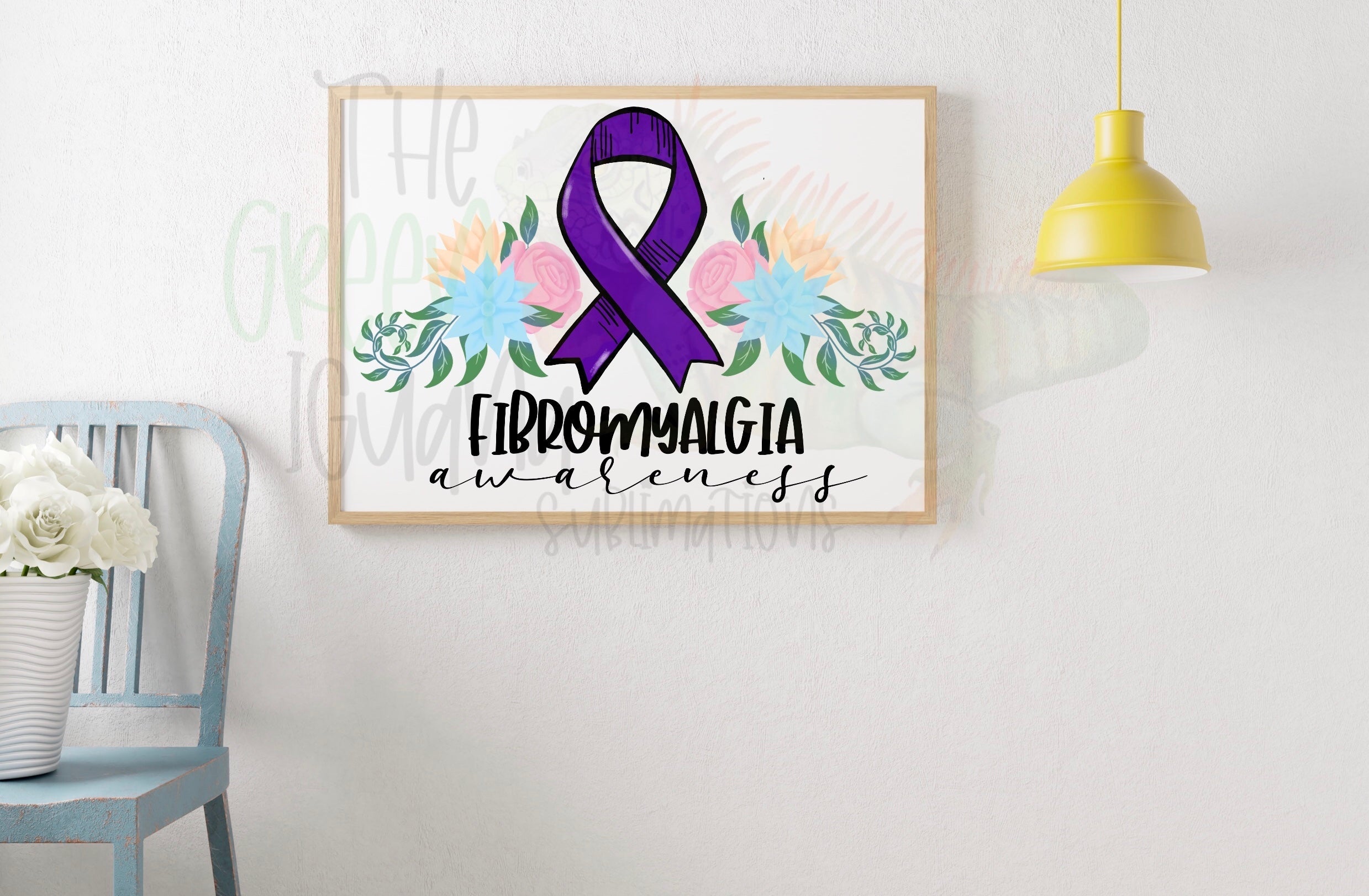 Fibromyalgia awareness DTF transfer